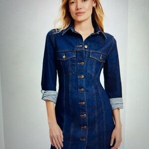 LOFT denim dress. NWT.